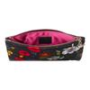 Gucci GG Marmont Printed Zip Closure Silk Clutch Women clutch Black Multicolor 826197-FAEJD-1070
