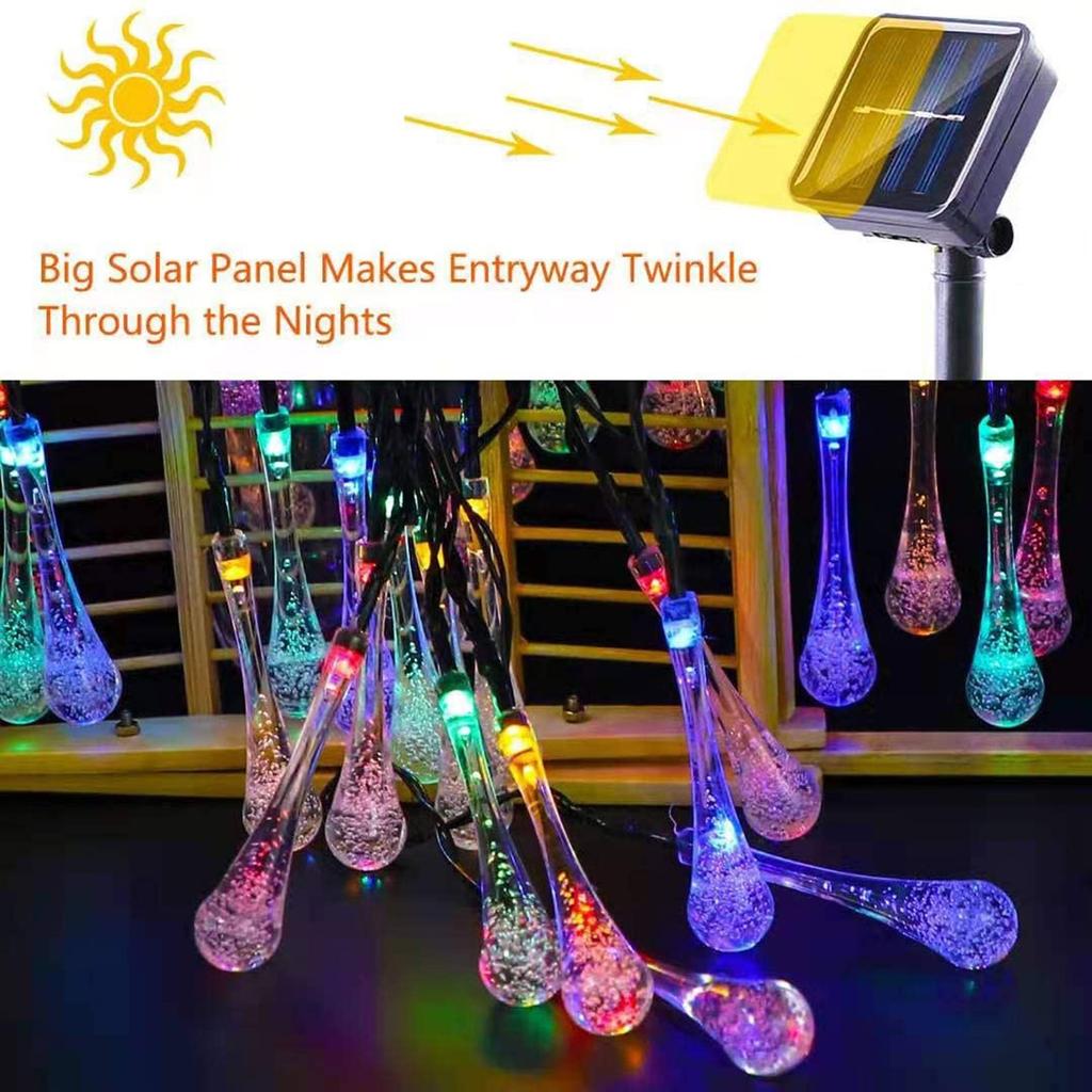 Outdoor Solar Powered 30 LED String Lights Garden Patio Yard  Lights Party Festive Christmas Decoration Valentine's Day Decoration