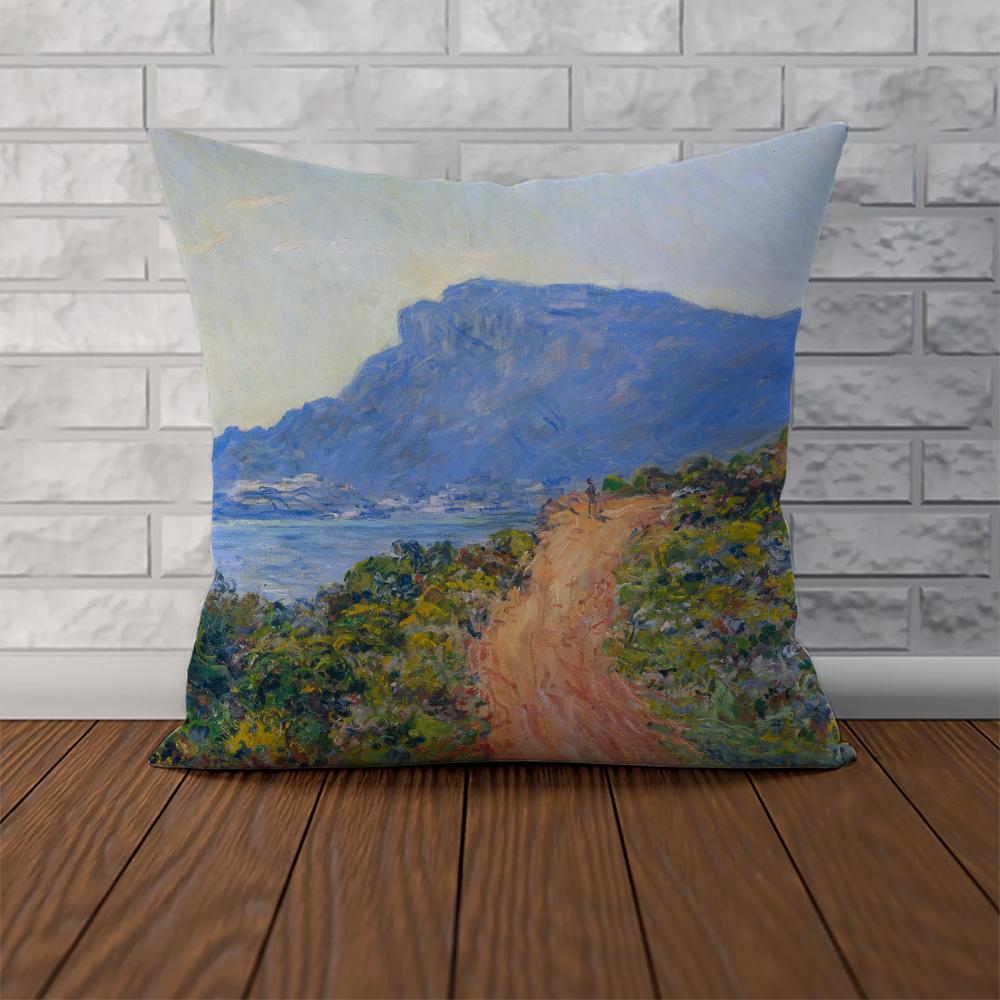 Claude Monet Art Pillow Case For Car Sofa Decorative Home Doublesided Print Plush Square Throw Pillow Cushion Cover