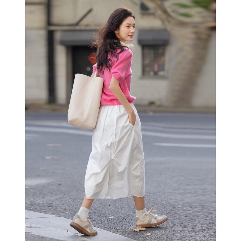 

Demana Barbie s Wardrobe Women s Wool Blend Color Block Short Sleeve Knit Top L