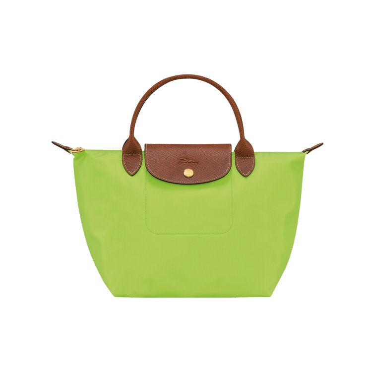 

Longchamp Le Pliage 23 Snap Zipper Closure Short Handle Leather Canvas Tote Bag Small Women Tote Bags Green 1621089355 Basic Set (Bag)