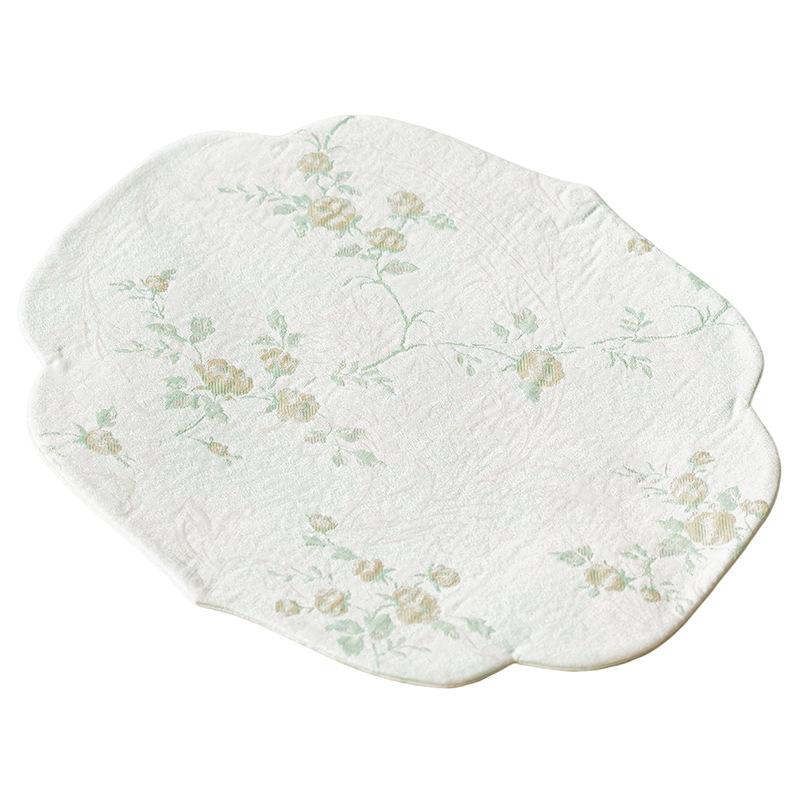 Simple Chinese Tea Banquet Home Fragrant Cloud Yarn Begonia Zhuoqitea Set Accessories Office Tea Brewing Dry Soaking Mat Kung Fu