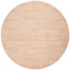 342905 vidaXL Round Table Top Ø80x2.5 Cm Solid Untreated Oak Wood