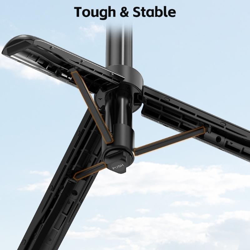 Aluminum Magnetic Phone Tripod Stick With Cold Shoe Mount And Fast Release Design For Content Creators
