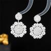 Exquisite High-End Snowflake Diamond Stud Earrings: Stylish and Elegant