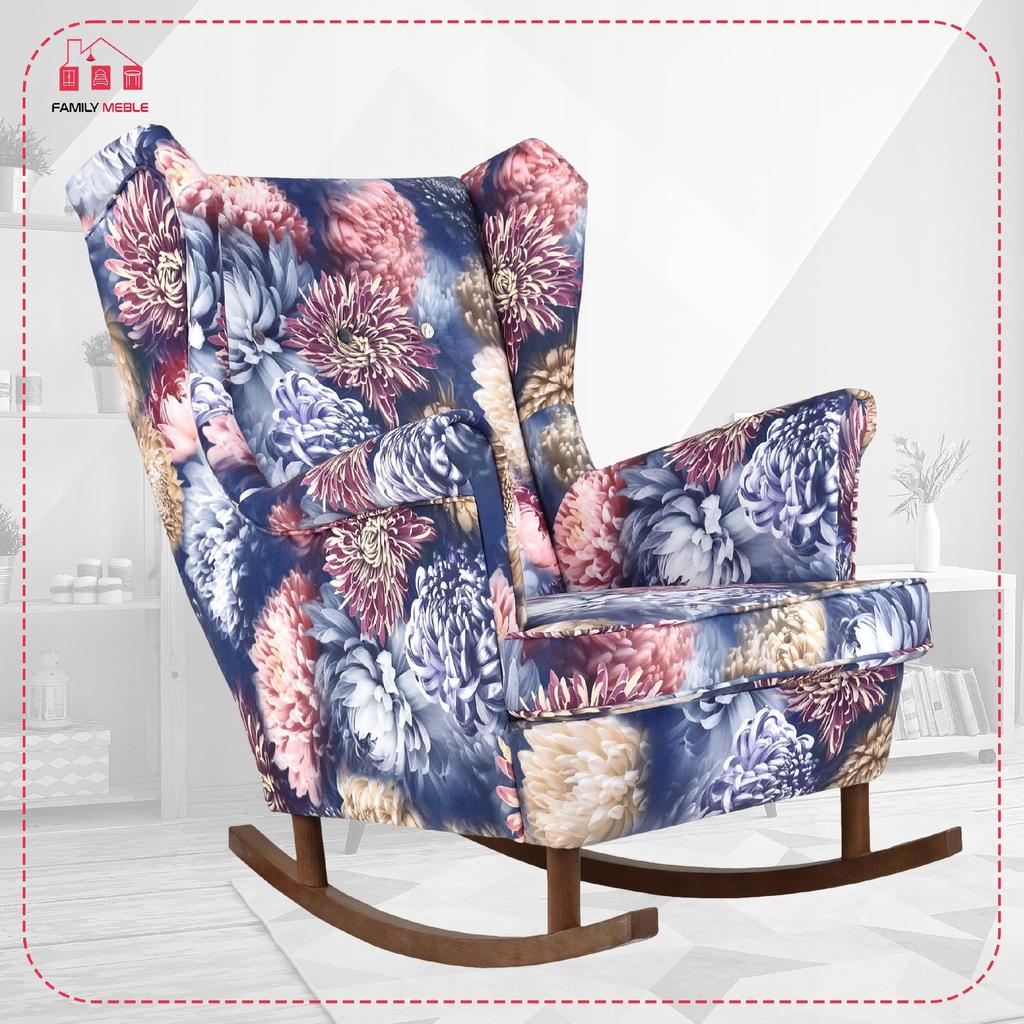 ARI Wing Chair, Scandinavian Rocking Chair, Family, Furniture for Grandma, Comfortable Photo