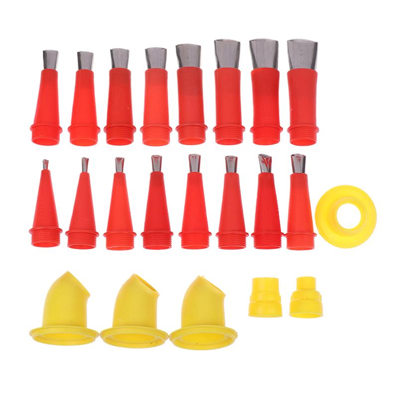 1Set Stainless Steel Caulk Nozzle Applicator Caulking Finisher Glue Tool Kitchen Bathroom Sink Silicone Sealant Finishing Tool