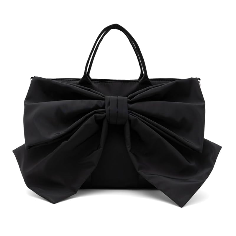 

[VITAFELICE] Vita Felice nylon 2way ribbon tote bag ladies ubb-sp-0393 (black)