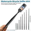 Motorcycle Mount Kit for Insta360 X5 X4 X3 X2 RS DJI GoPro Double Clamp Handlebar Selfie Stick for Insta 360
