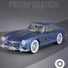 Simulation 1:24 Scale Benz 300SL Alloy Car Model With Sound Light Diecast Metal Toy Vehicle For Boy Collective Miniature Voiture