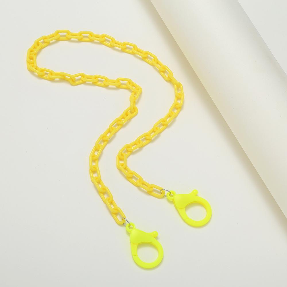 

Korean Style Children s Heart Glasses & Mask Chain - Fresh Candy Colors жёлтый