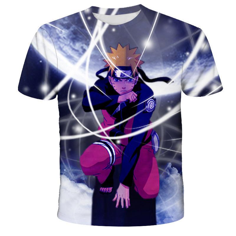 Anime Naruto Summer Men's T-shirt 3D Digital New Casual T-shirt