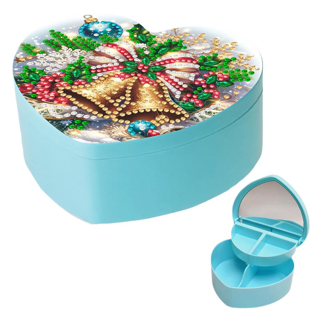 DIY Diamond Painting Rhinestones Decorative Storage Box Partial Drill Crystal Mosaic Storage Container for Desktop Diamond Art