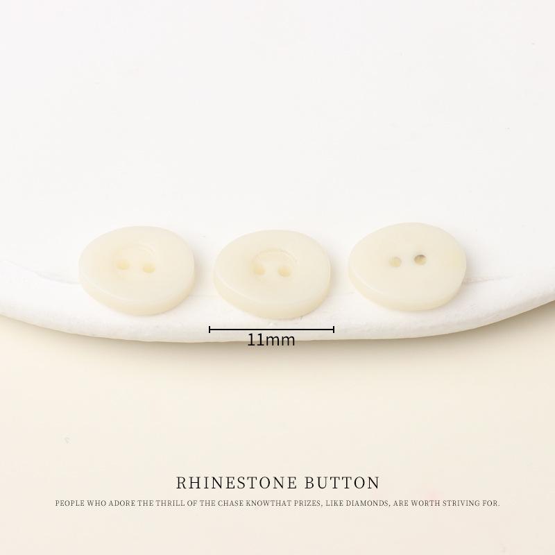 

5pcs Resin Imitation Fruit Fire Button White Shirt Cardigan Chinese Cotton And Linen Shirt Cheongsam Hanfu Small Buttons White 11mm