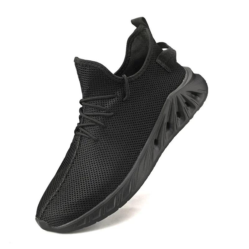 Fashion Comfortable Flying Weave Men's Casual Shoes Fashion Lightweight Man Casual Sneakers Summer Breathable Men Athletic Jogging Shoes