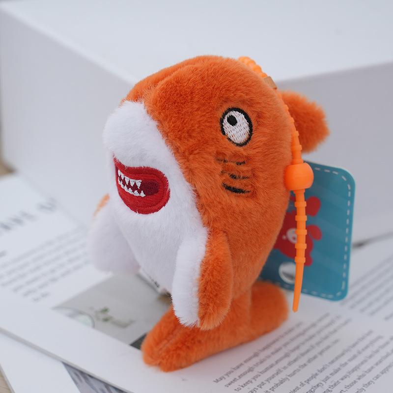 Plush Shark Charming Keychain Ocean Animal Soft Toy Adorable Charm Backpack