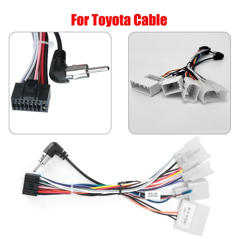 Universal Android Car Radio Wire Harness Power Cord for KIA Nissan Toyota SUZUKI Mitsubishi HONDA Ford Peugeot 2008