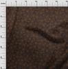 oneOone Cotton Flex Brown Fabric Floral Craft Projects Decor Fabric Printed By The Yard 40 Inch