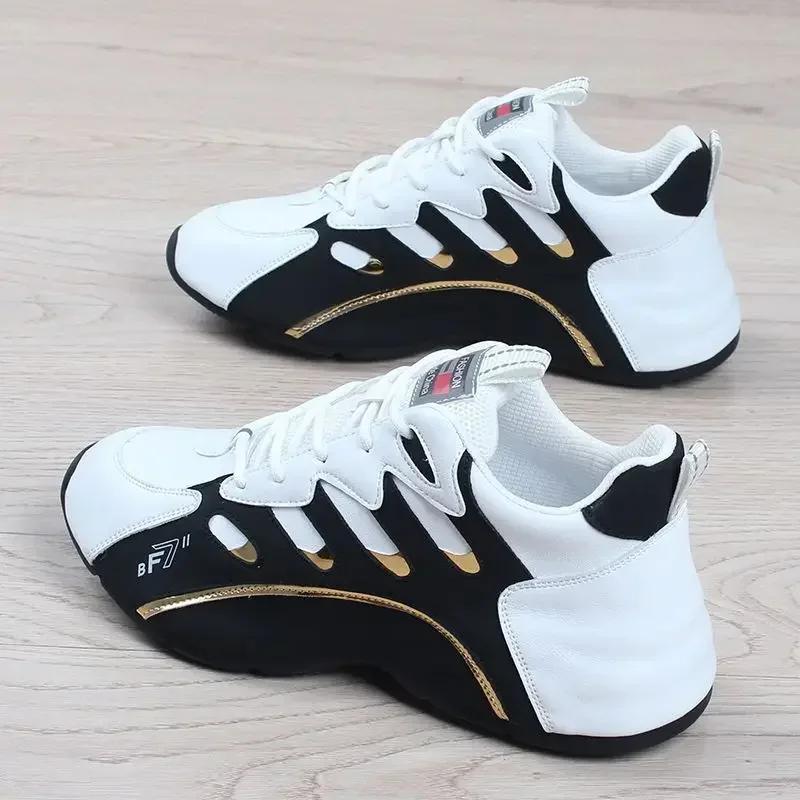 Fashion Men Fashion Casual Sneakers for Light Soft Breathable Vulcanize Shoes High Quality Soft Leather Sneakers Zapatillas De Mujer 202