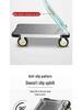 Compact Foldable Hand Truck for Silent Transport - Thickened Household Flatbed Cart