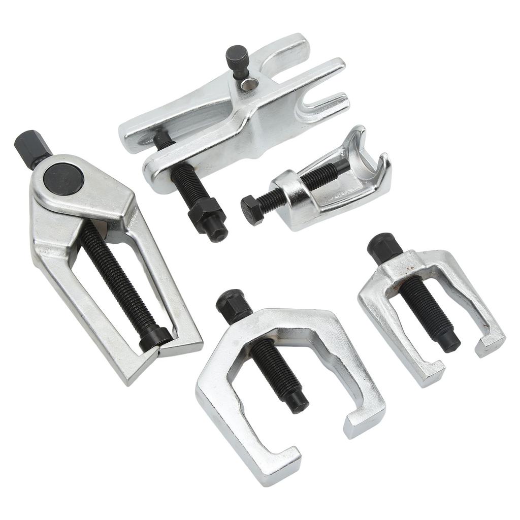5 Pcs Ball Joint Separator Alloy Steel Tie Rod End Splitter Removal Puller Tool Set with Storage Box for Trucks