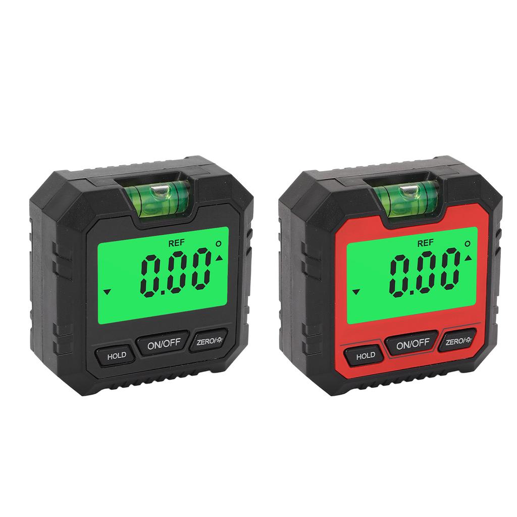 Digital Level Box Backlit LCD Display Magnetic Base 4 X 90° Mini Angle Gauge Meter Finder Protractor