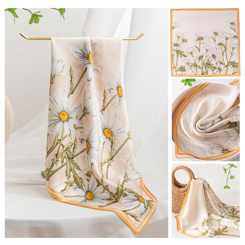 53CM High-quality Mulberry Silk Scarf Neck Small Square Women's Professional Headscarf Versatile