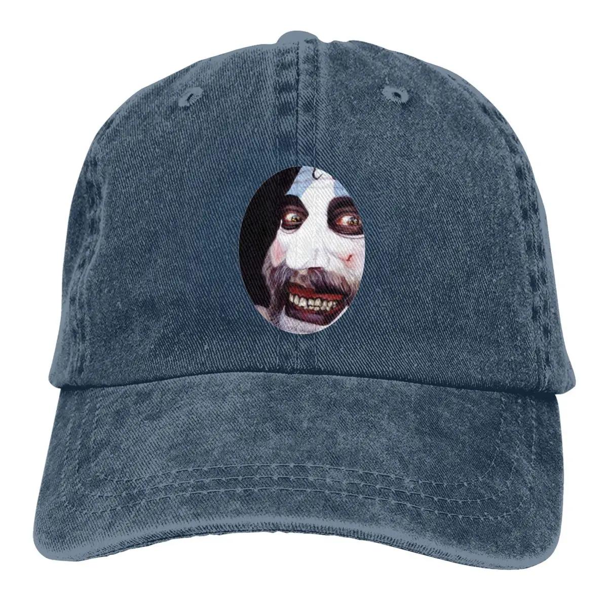 

2026 Captain Spaulding Funny Outfit Men Women Baseball Cap Distressed Denim Washed Hats Cap Fashion Outdoor Summer Sun Cap Adjustable& 8Y