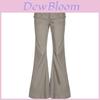 Vintage Retro Low Waist Jeans For Women With Stretch Cotton Fabric For Casual Wear