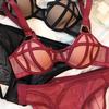 Fashion Women Underwear Set Sexy 1/2 Thin Cup Push Up Bra Set Classic Lattice Lingerie Adjustable Wide Strap Firmer Bras Panties