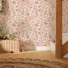 Vintage Pink Floral Wallpaper Peel and Stick Wall Paper Blossom Renter Friendly Self Adhesive Contact Paper for Kid's Bedroom