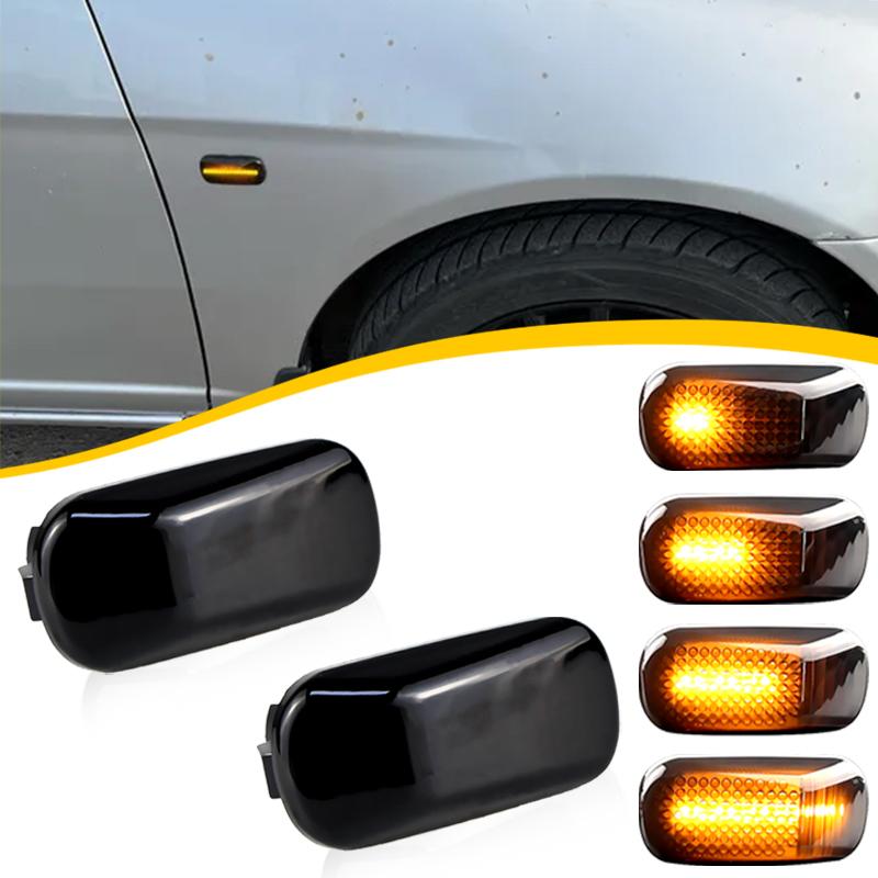 2PCS Car Fender Side Marker Light LED Dynamic Turn Signal Lamp For Honda Accord Civic City CR-V Fit/Jazz HR-V Odyssey Stream