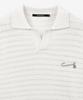 ZIOSONGZIO Tweed Open Collar Off-White Zi2Kt205Ow