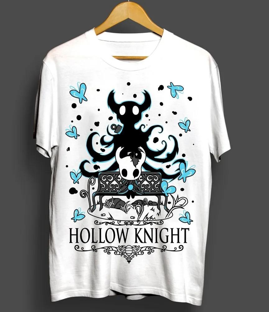 2025 New Fashion Game Tees Silk Song Graphic Hollow Knight TShirt Men Skull Graphic Gothic Anime Tshirt Women Cotton Loose Top