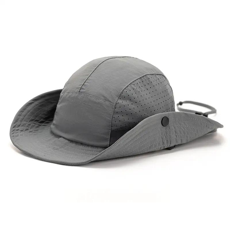 

LDSLYJR Four Seasons Polyester Solid Bucket Hat Fisherman Hat Outdoor Travel Hat Sun Cap Hats for Men and Women 214 серый