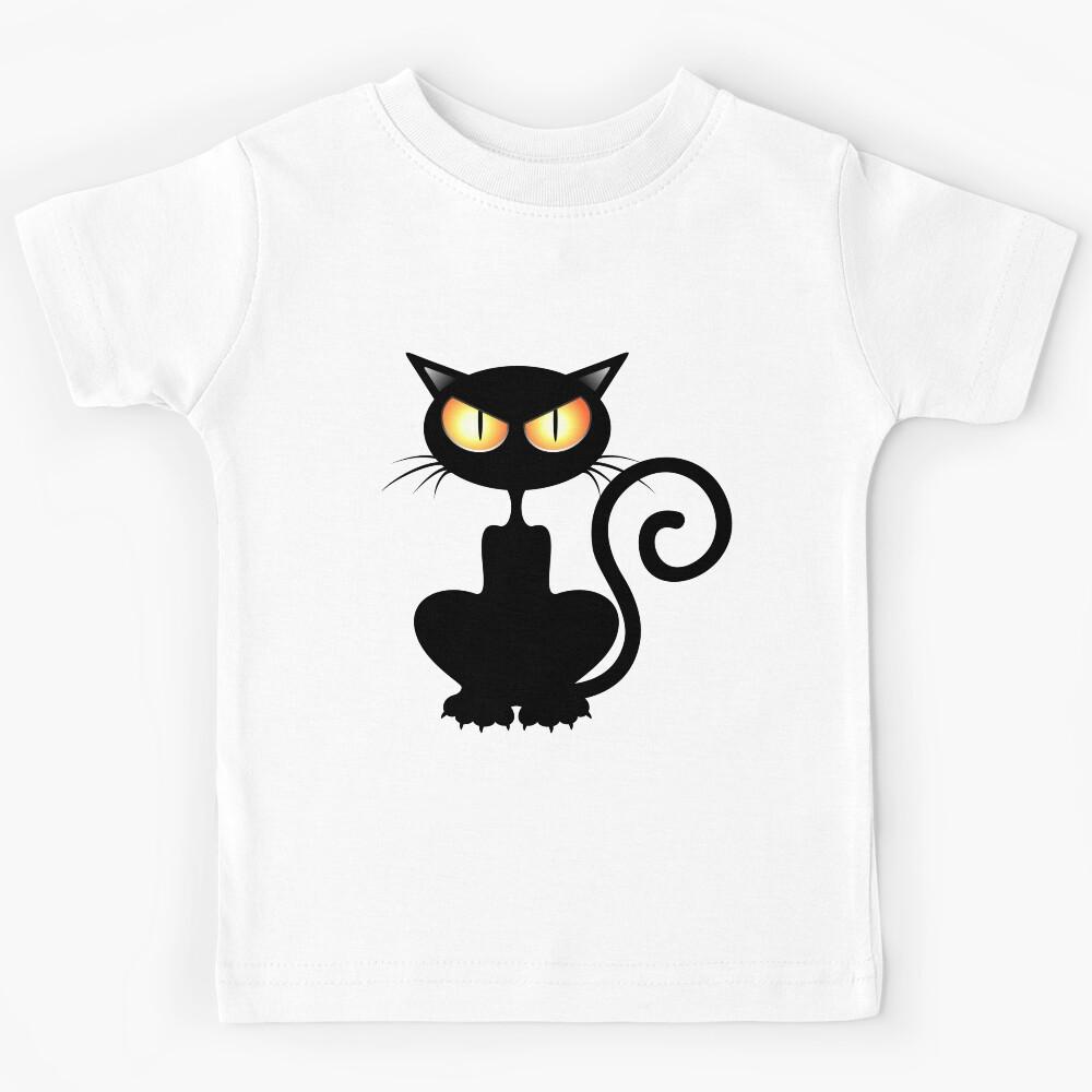 Black Cat Kids T-Shirt 110