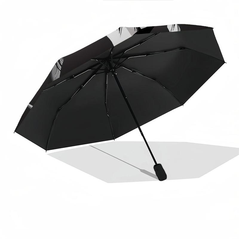 1pc KISS Eric Singer Automatic Open Close Umbrella  Windproof Canopy, Automatic Open Close Button10180