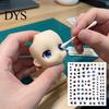 DIY Soft Clay Craft Supplies Eye Stickers for Dolls, Water Transfer Decals, Multi Size Anime Decorative Crafts Realistic Colorful Eyes Crafting