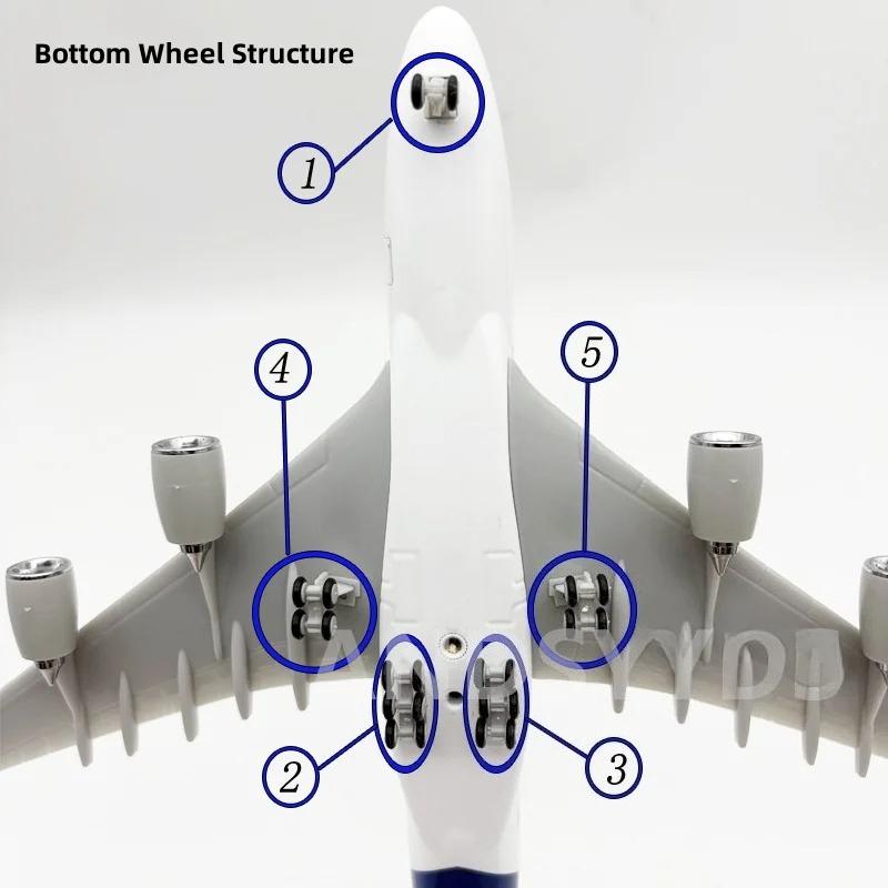 Toy Kids 30CM Aircraft Model A380 New Lufthansa Airlines 380 with Wheels Resin Plane Model Airplane Collection Gift