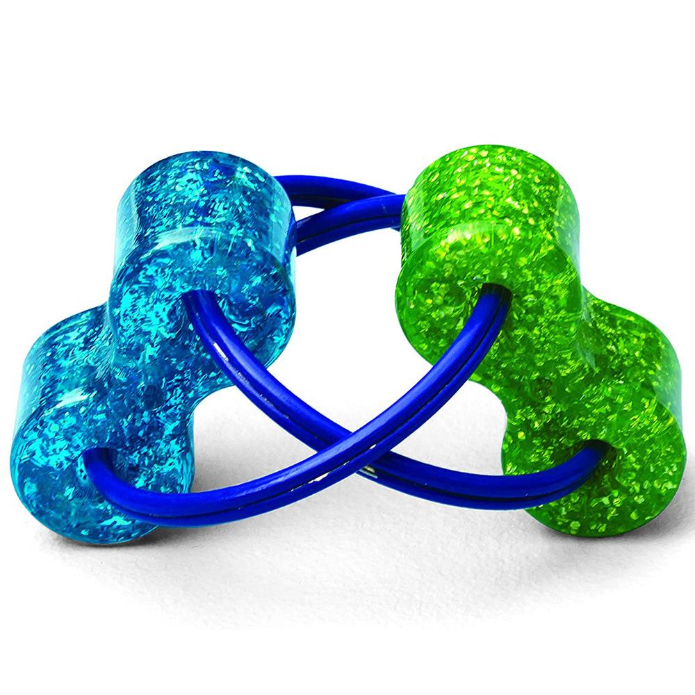 Decompression Chain Fidget Finger Spinner Sensory Toy Metal Puzzle Keychain Give Children Best Enlightenment Fun Birthday Gift