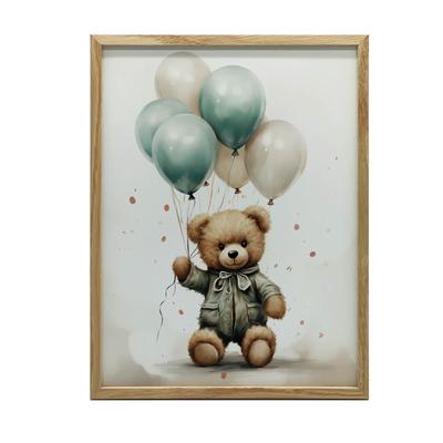 Teddy Bear Balloon World Teddy Bear Balloon World, 50X70 Cm, Frameless, Matte Paper 230 Gsm