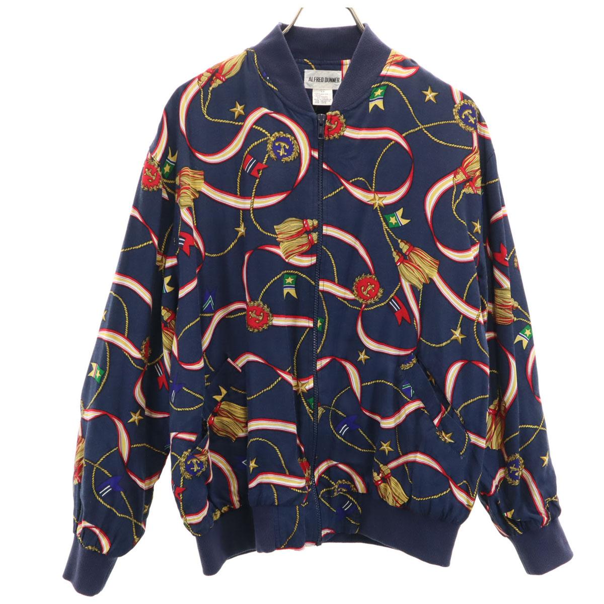 

ALFRED DUNNER 90s Old Overall handle Blouson 12 Navy Jacket Women Used