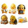 Creative Desktop Accessory Emotional Support Duck Figurine, Resin Yellow Ornament, Decorative Craft for Office Cute Statue Home Desk Decor Figurine