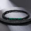 Vintage Handmade Beaded Skull Bracelet For Men Wooden Coconut Shell Beaded Bracelet Jewelry
