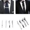 4PCS Men Neck Tie Clip for Formal Occasion Business Conference Giftbox Tie Clip