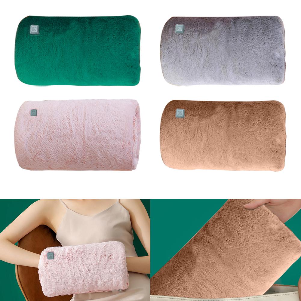 Heating USB Plush Plug-In Hand Warmer Electric Heating Pad Warmer Hand Pillow Warm Winter Heater for Winter Outdoor Travel