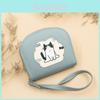 Pu Material Casual Short Wallet For Women With Zipper And Color Block Design For Daily Use