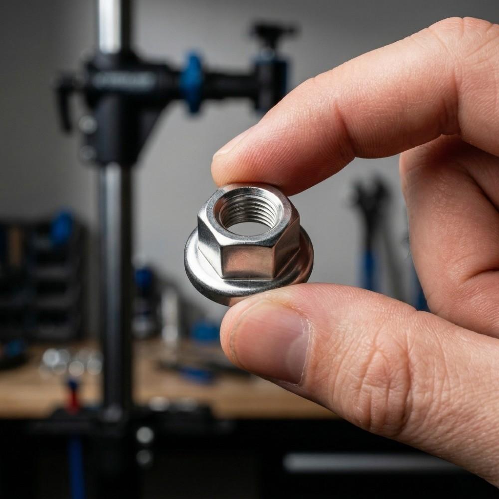 8PCS Steel Bike Wheel Axle Nuts Bike Wheel Hub Nut  Bicycle Wheel Axle Repair and Replacement