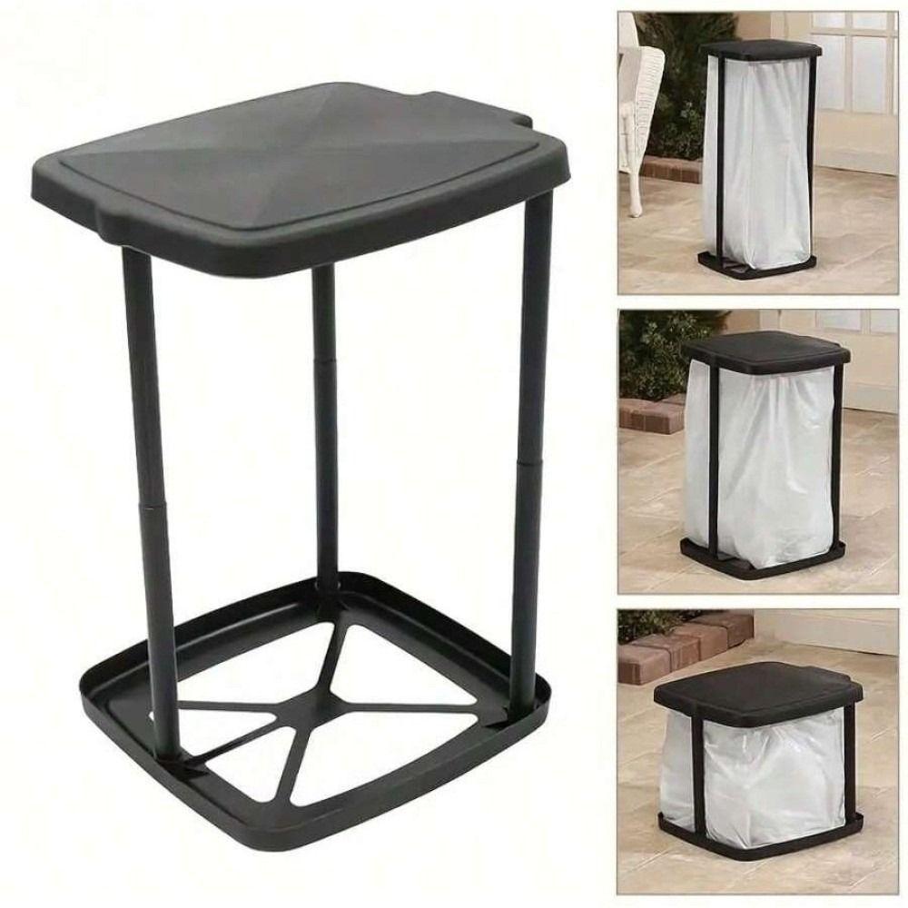 with Lid Garbage Bag Auxiliary Rack Foldable Trash Can Holder Trash Bag Holder  Kitchen