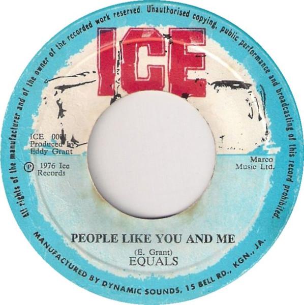 

7-дюймовая пластинка EQUALS People Like You And Me Ire Harry ICE0001 ICE 1976 UK Регги Ска Даб Б/у